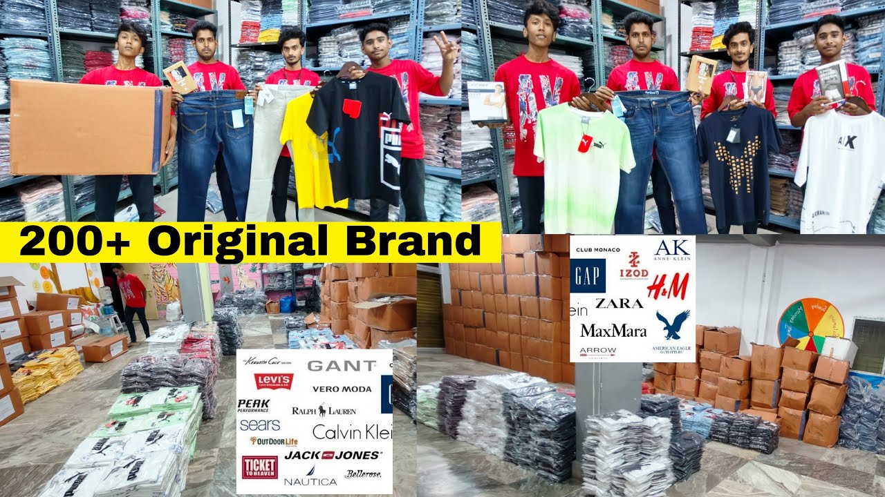 Largest 100% Original branded garments wholesaler and stockist with brand bill in KOLKATA