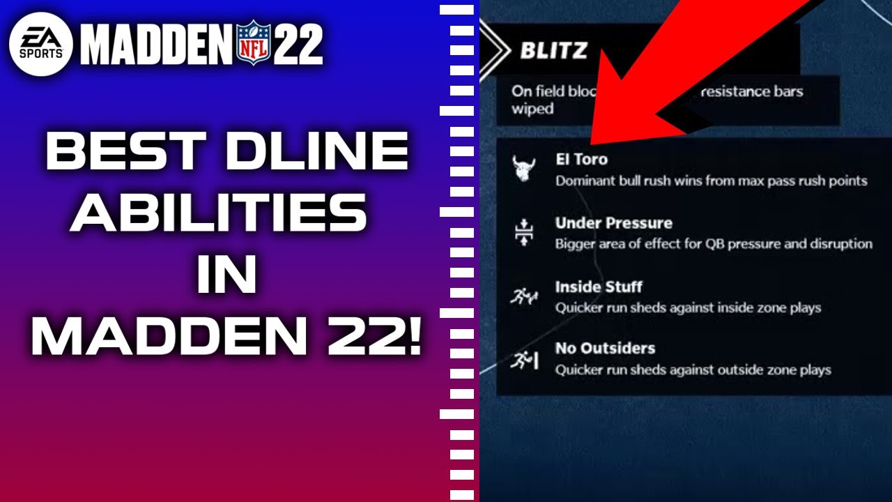 THE BEST DLINE ABILITIES IN MADDEN 22! - Madden 22 Tips