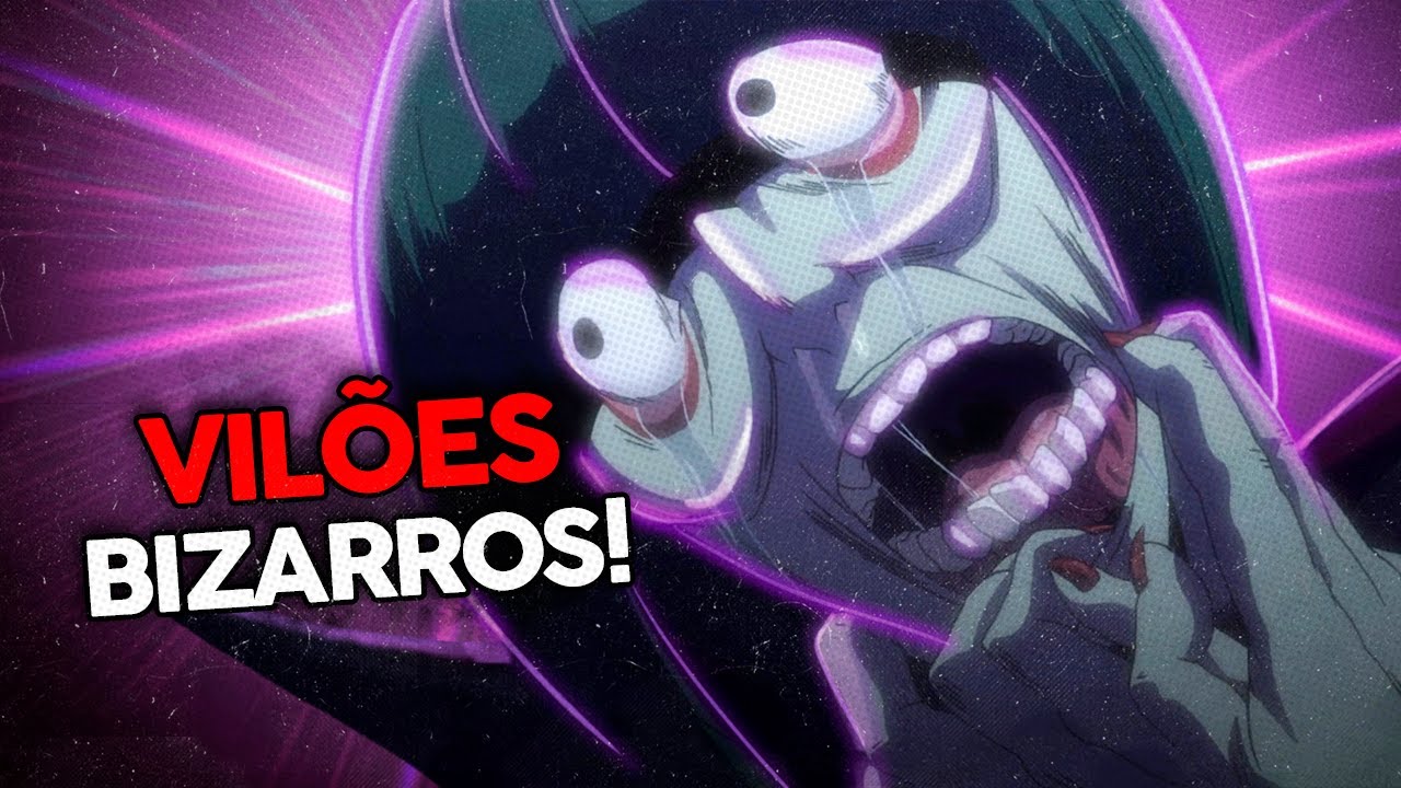6 Vil&otilde;es de ANIME que S&Atilde;O BIZARROS!