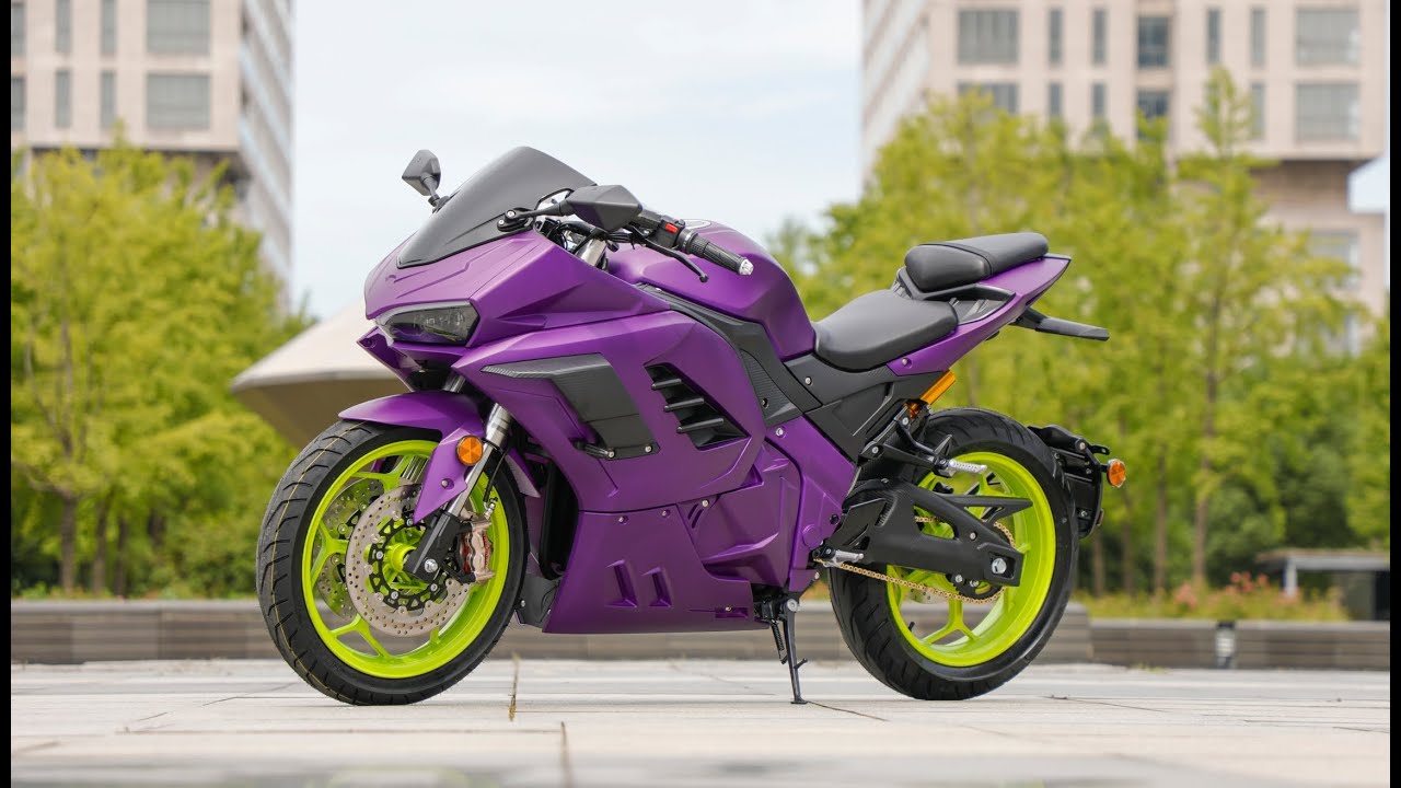 China Road Test DUCATI V4 8000w chain motor electric motorbike for Russia Clients