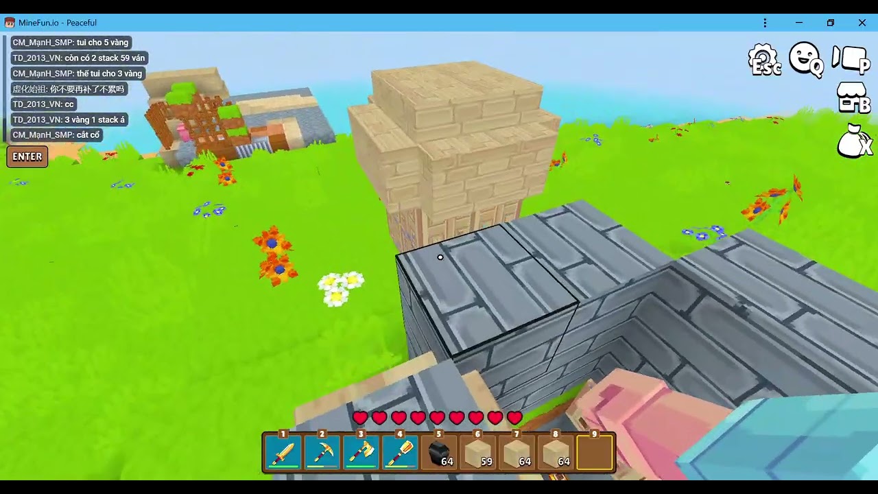 MineFun io | Chơi Paeceful siêu yên bình và cực 