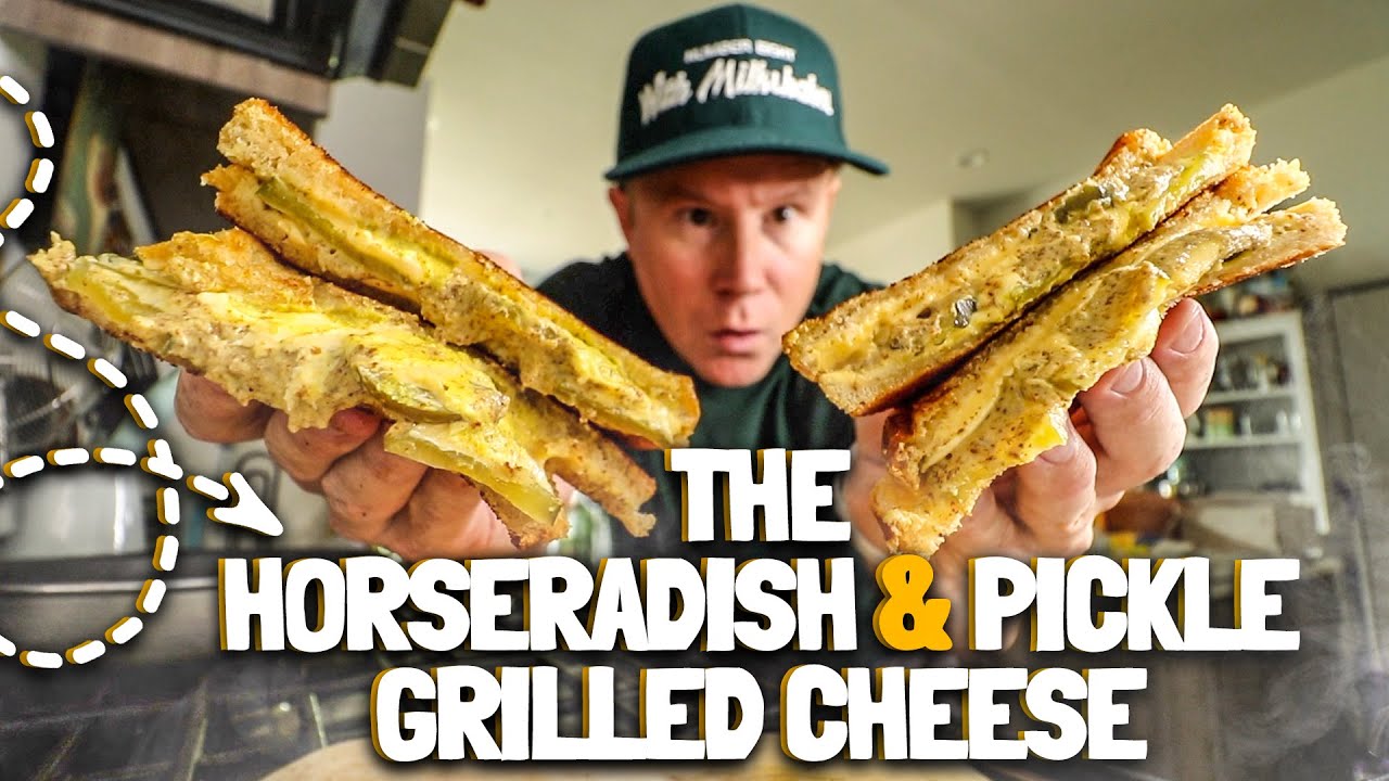 The Horseradish & Pickle Grilled Cheese Sandwich 🥪🥒