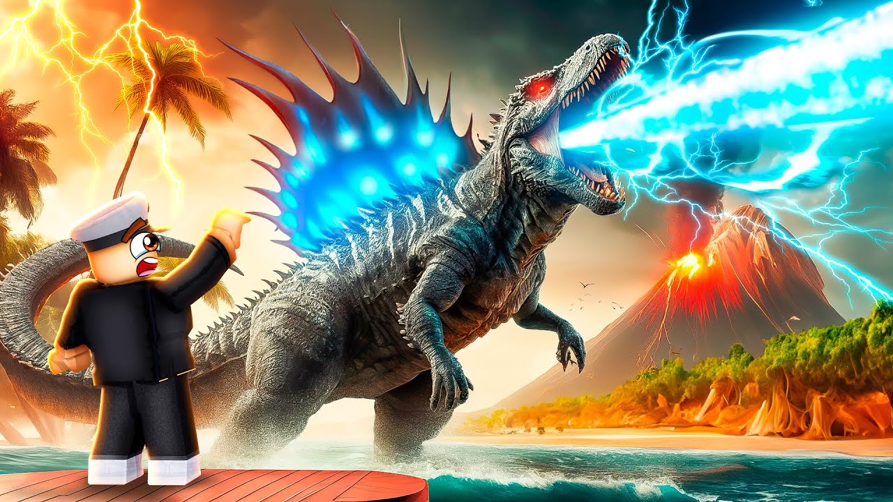 GODZILLA SPINOSAURUS DESTROYS THE WORLD IN ROBLOX