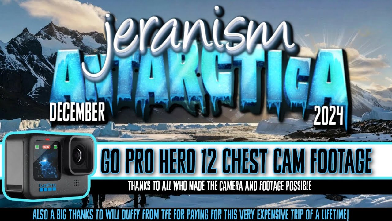 jeranism Antarctica GoPro Chest Cam Footage Full HD Flight & Landing - Union Glacier Camp - 12/2024