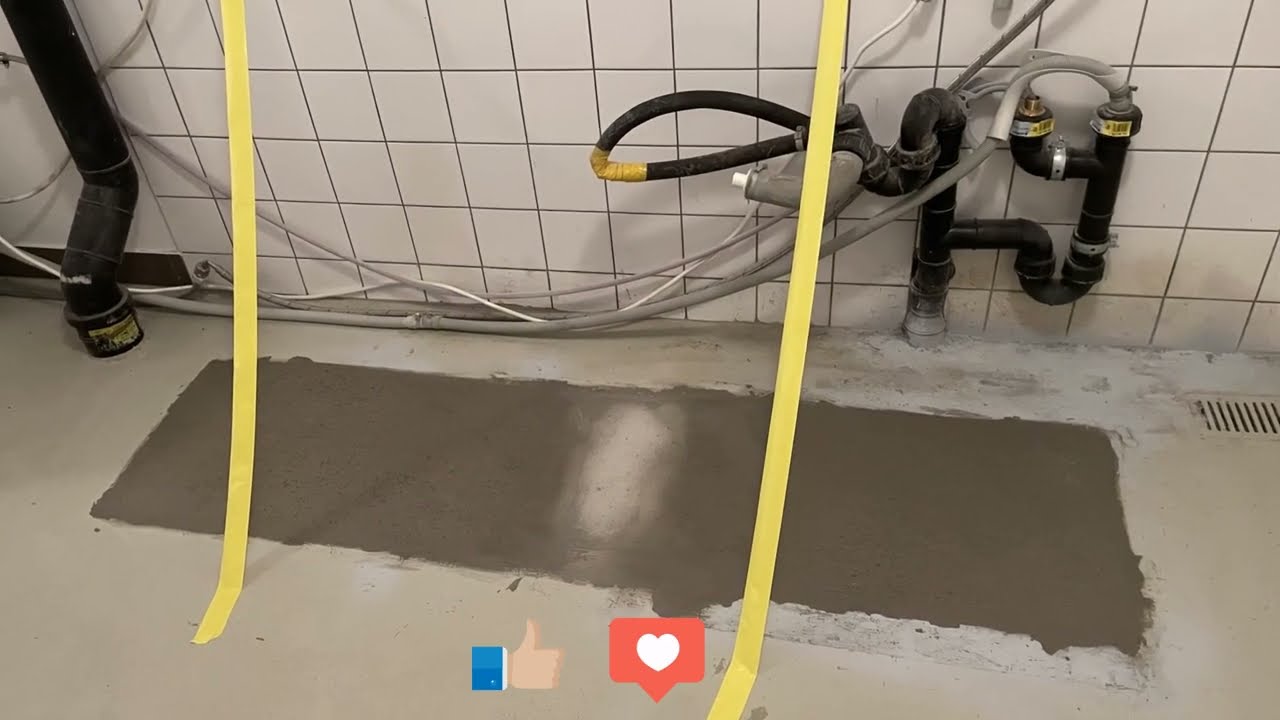 Waschk&uuml;che Betonsockel entfernen und Boden ausgleichen