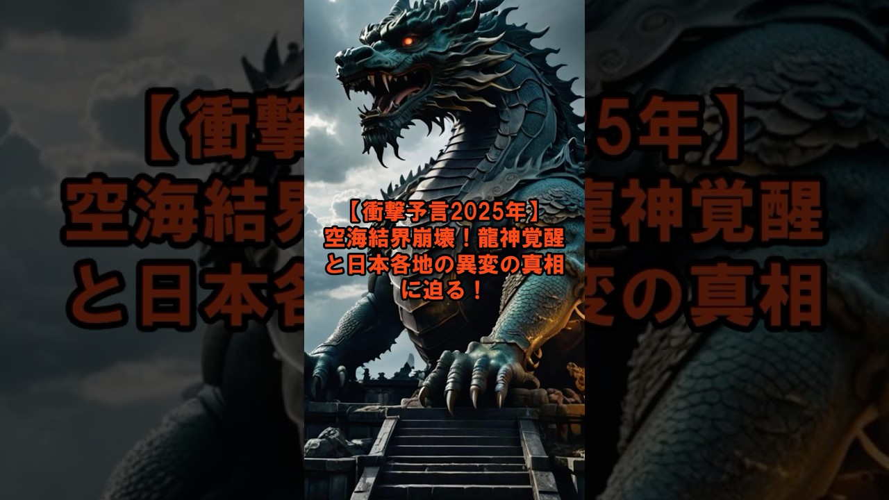 【衝撃予言2025年】空海結界崩壊！龍神覚醒と日本各地の異変の真相に迫る！【 都市伝説 予言 ミステリー スピリチュアル 予知能力 】