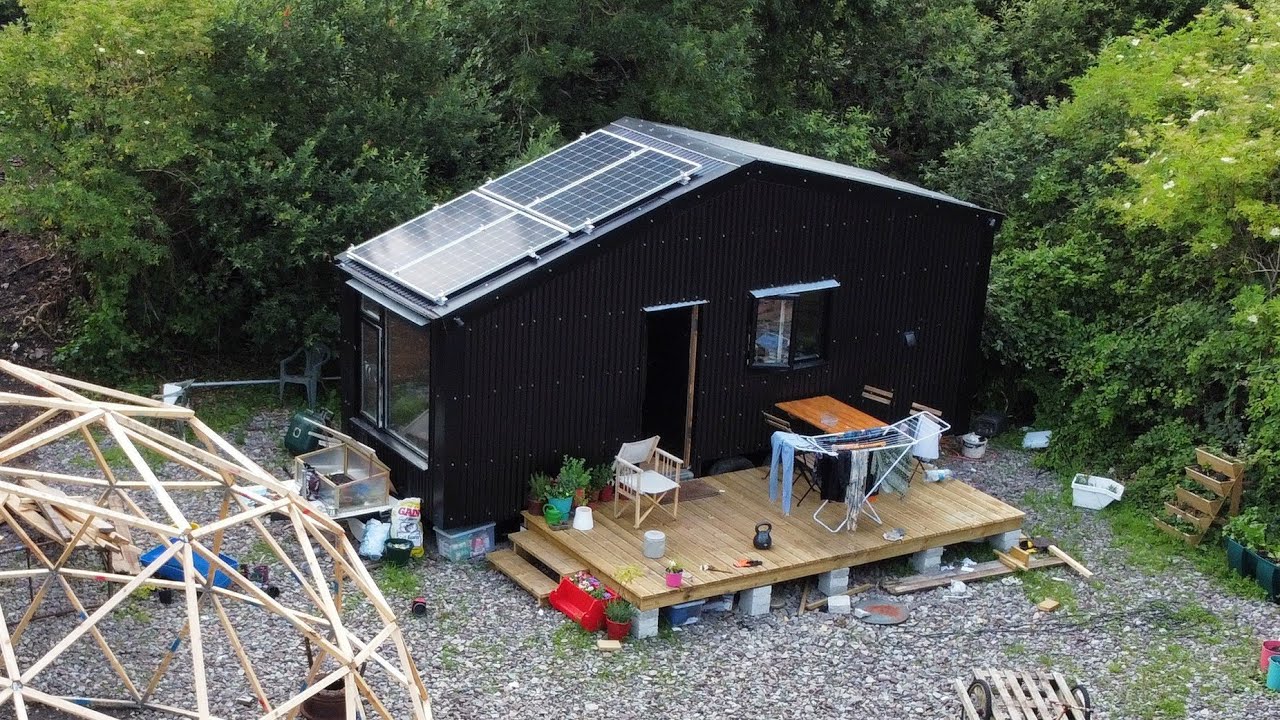 Build A OFF GRID Solar Powered Tiny house  from scratch