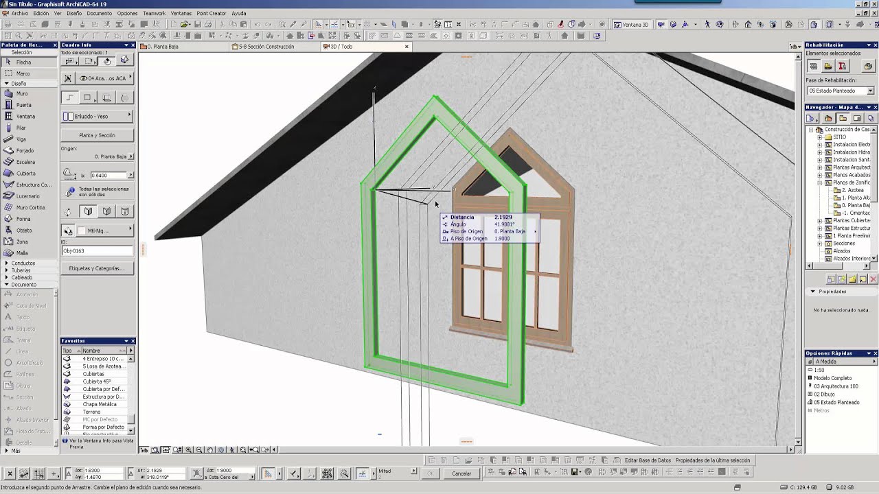 LEARNING ARCHICAD TUTORIAL 11 MOLDURAS CON FORMA
