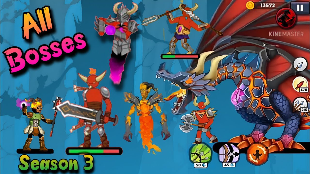 The Archers 2 all bosses of Season 3 lava lands map || #boss #byv #thearchers2