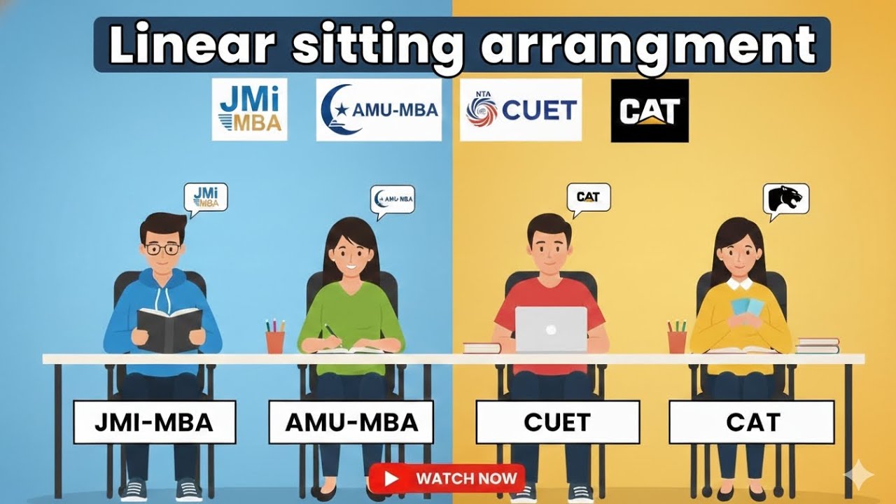 Linear Seating Arrangement | Complete Concept + PYQ | LRDI for JMI MBA