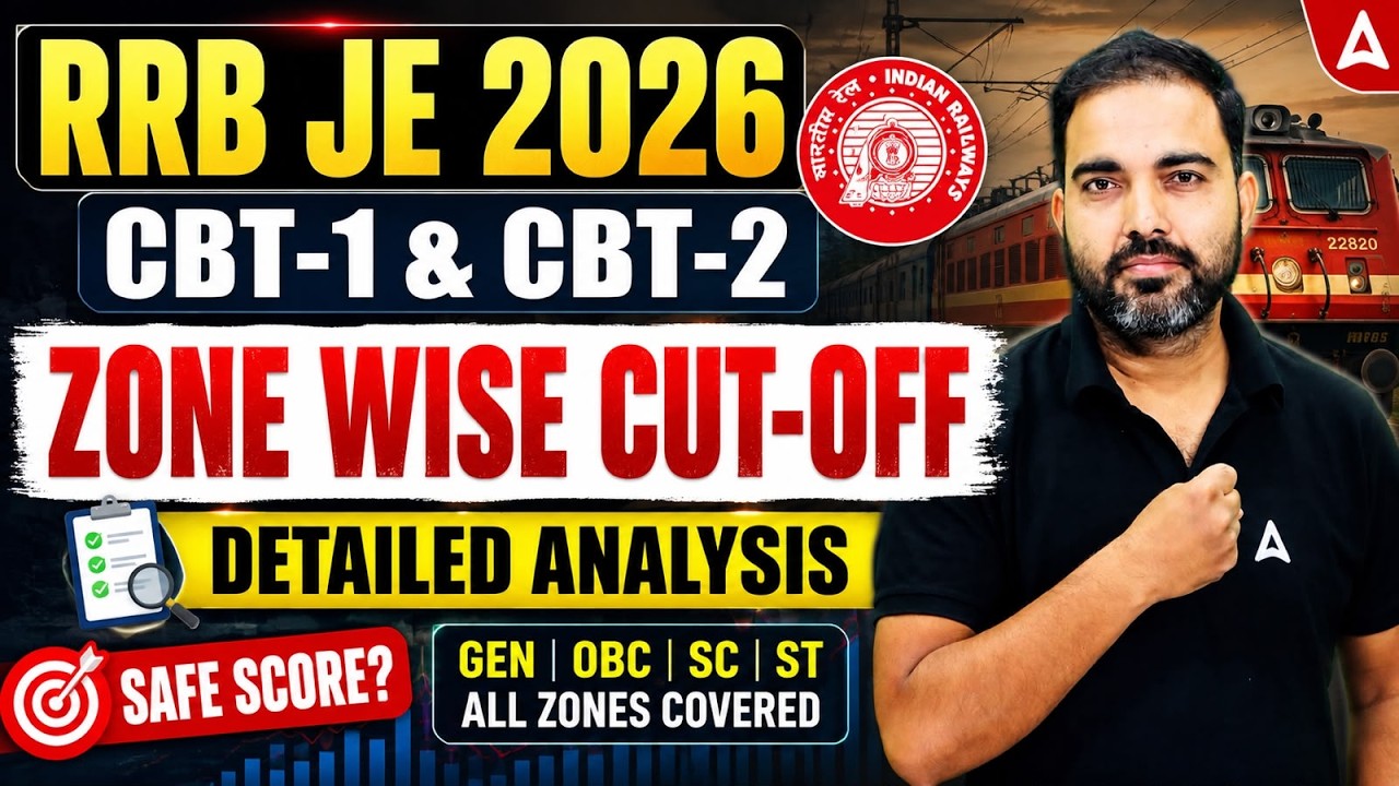 RRB JE 2026 | RRB JE Cut Off 2026 Expected | RRB JE Zone Wise Cut Off 2026 Analysis | By RK Sir