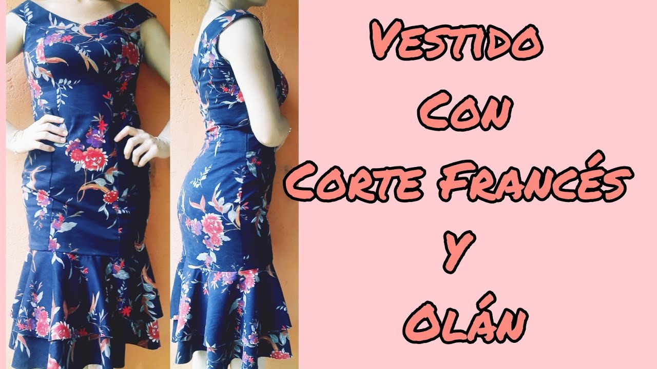 Vestido Corte de Sirena con Olán
