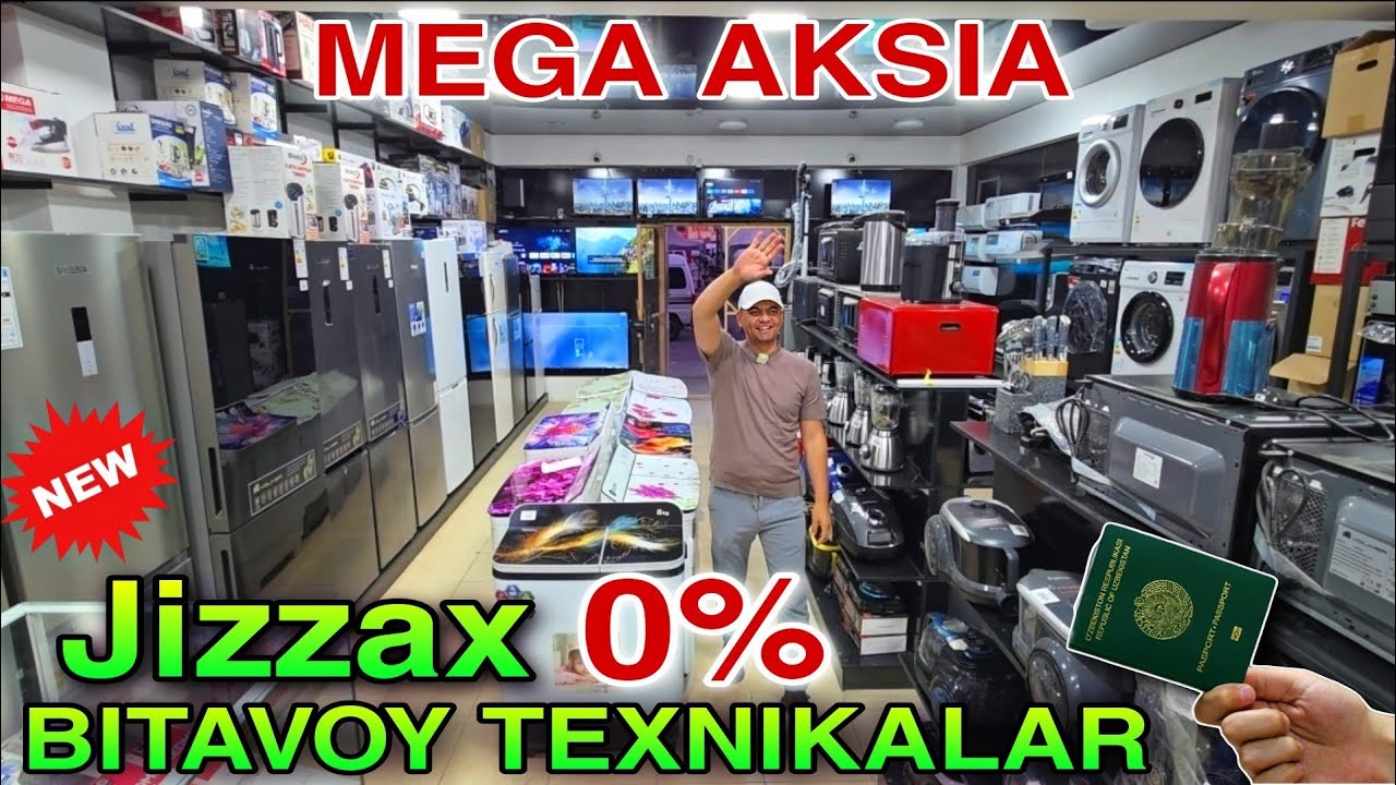 BUNAQASI BO'MAGAN JIZZAX MAISHIY TEXNIKALAR FAQAT PASPORTGA SUV TEKIN NARXDA Жиззах бытовой техники 