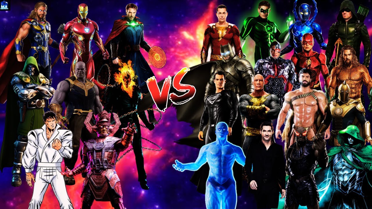 Marvel VS DC | Thor, GhostRider, Beyonder, Galactus, DrDoom & Marvels VS DC | 8-Round Fight..!🤯🔥
