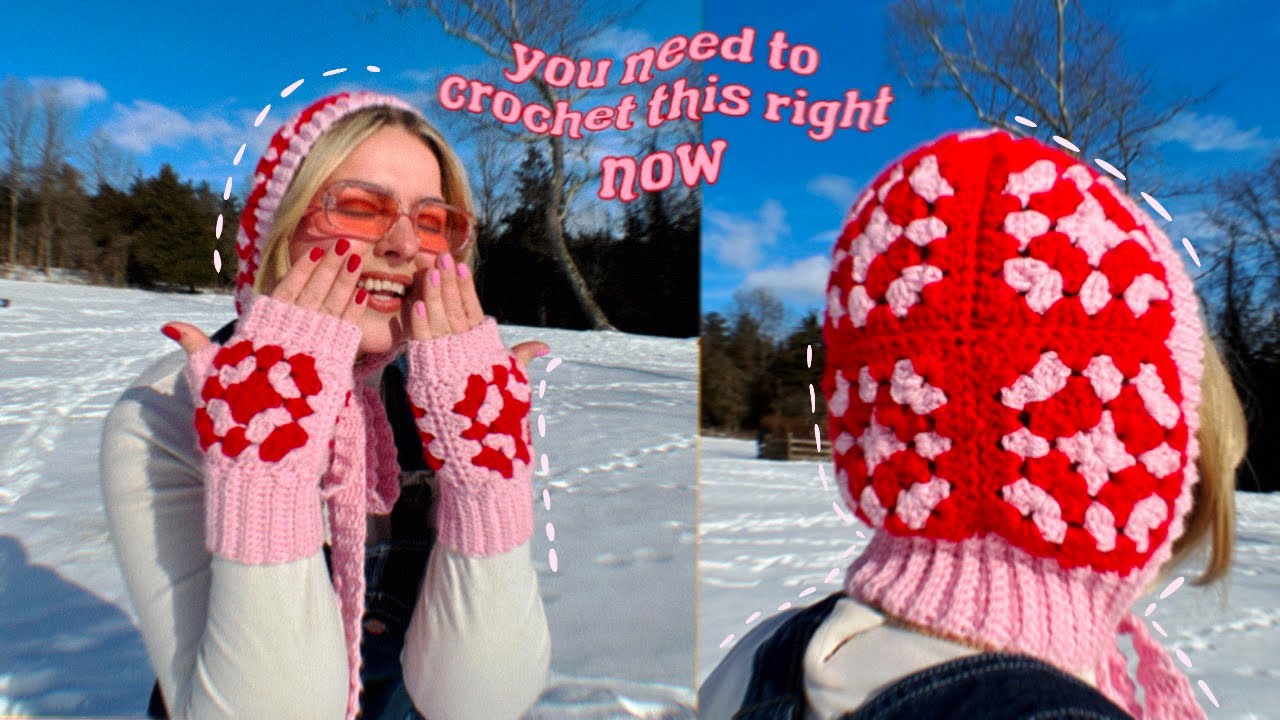 How to Crochet the Perfect Galantines Day Bonnet and Fingerless Gloves