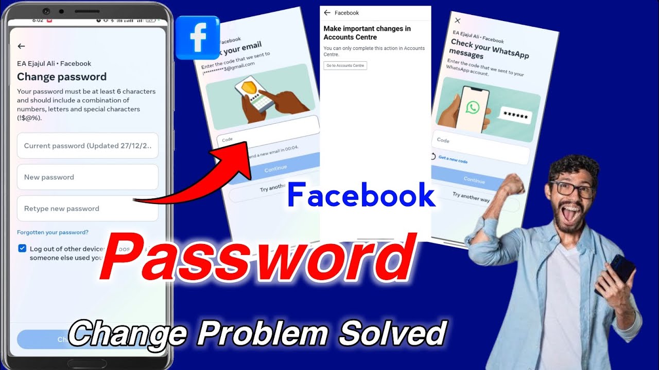 Facebook password change problem 2025😭 Check your WhatsApp messages problem fixed ✅ change password