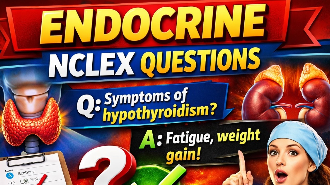 TOP Endocrine NCLEX Practice Questions You MUST Know | nclex rn questions and answers with rationale