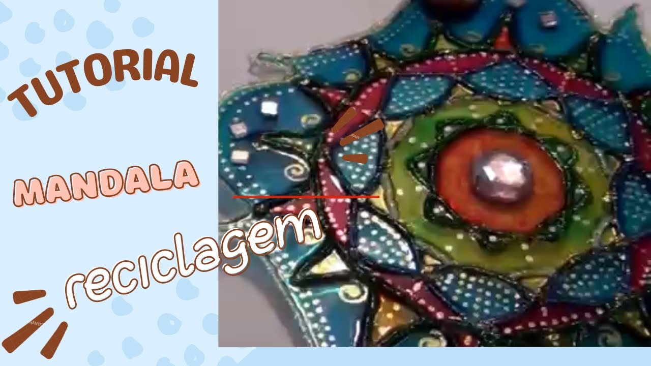 DIY mandalas de Garrafas PET (série mandalas video 3)