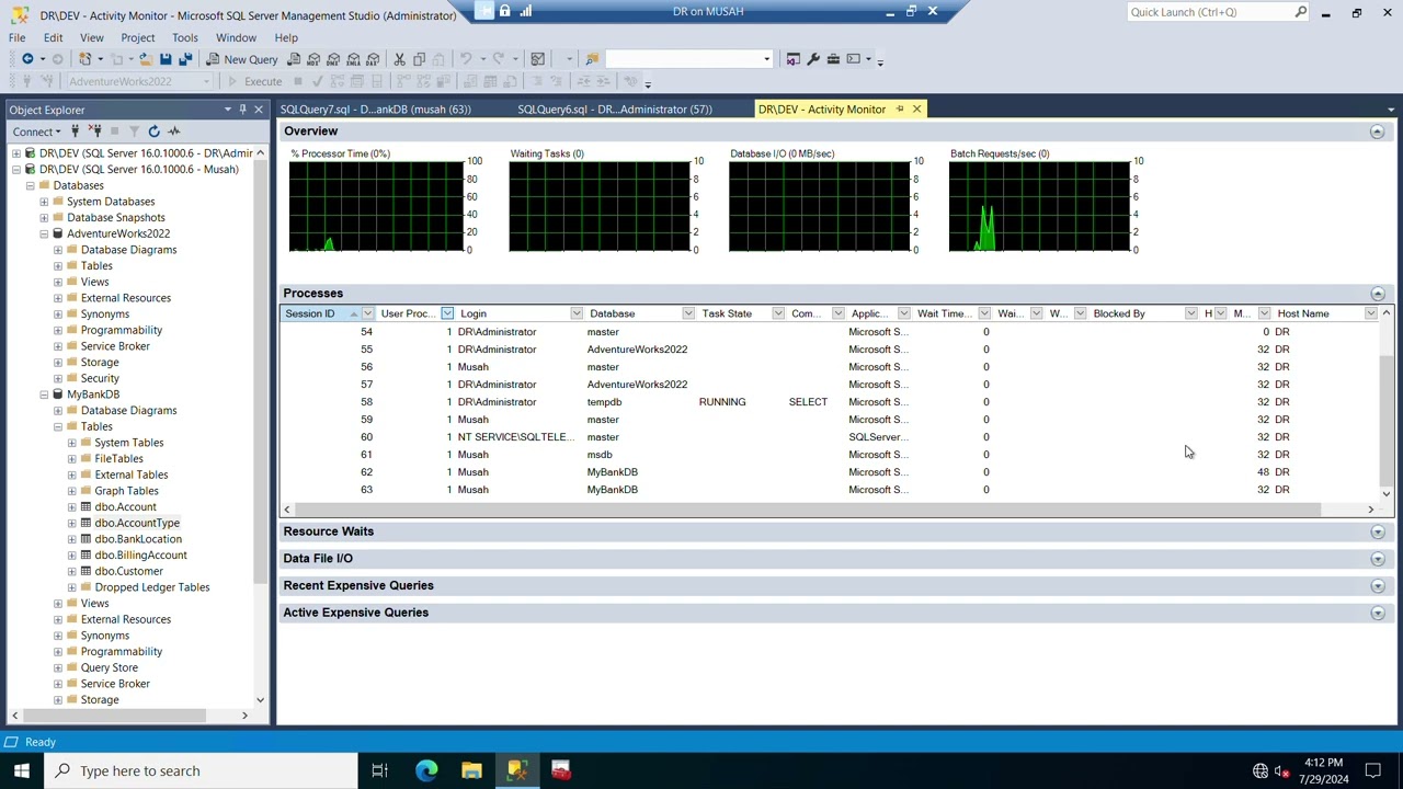 Mastering Activity Monitor in SQL Server Management Studio (SSMS) | Essential Monitoring Tool.