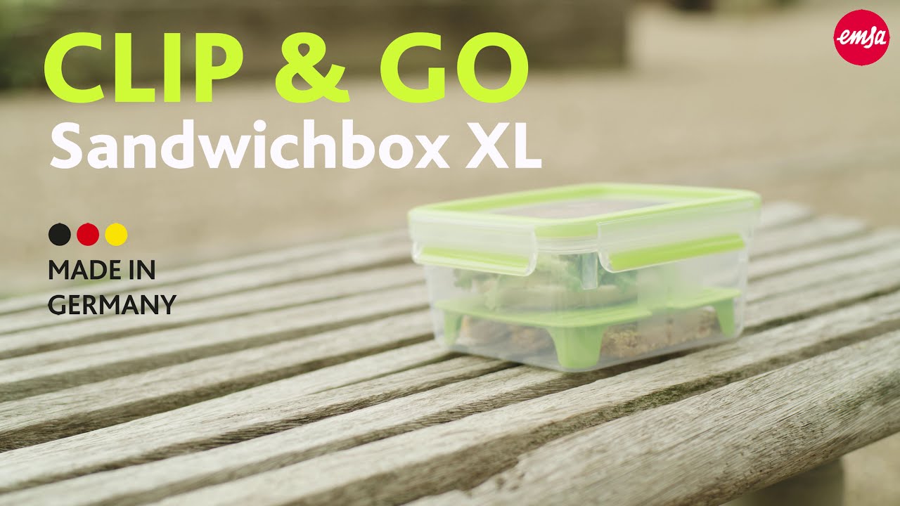 EMSA – CLIP & GO Sandwichbox – für Snacks unterwegs