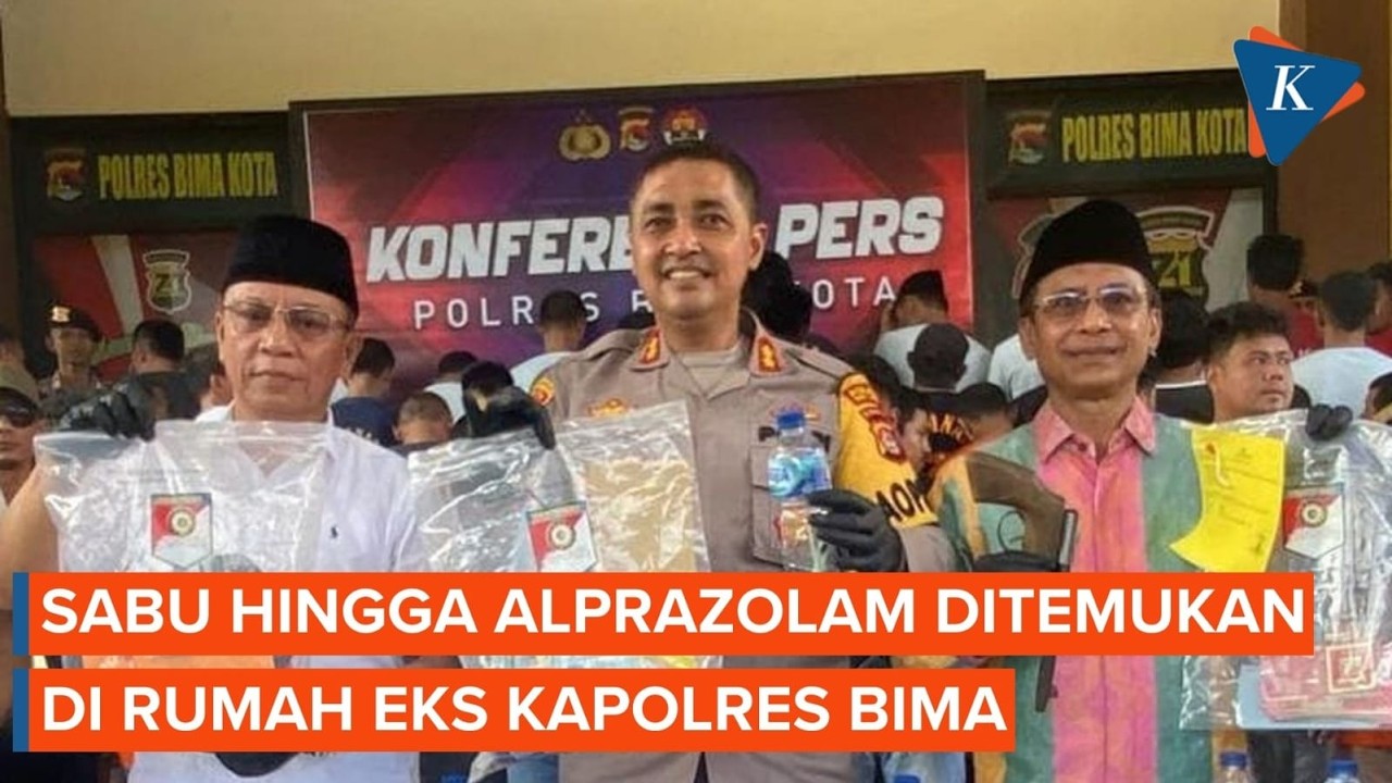 Sederet Barang Bukti Narkoba di Rumah Eks Kapolres Bima Kota, Ada Sabu dan Alprazolam