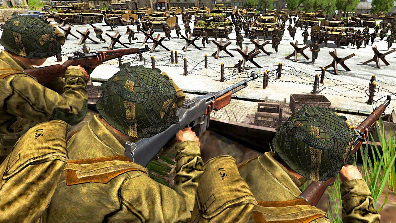 I built a US ARMY Wall Fortress in NEW WW2 Base Building Simulator Mod! - Gates of Hell