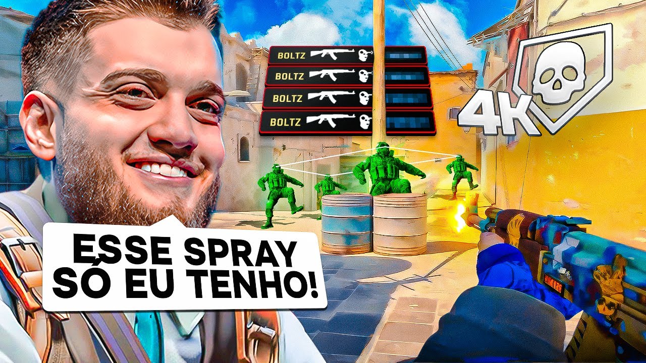 EU ESTOU COM O MELHOR SPRAY DO CS2!🔥