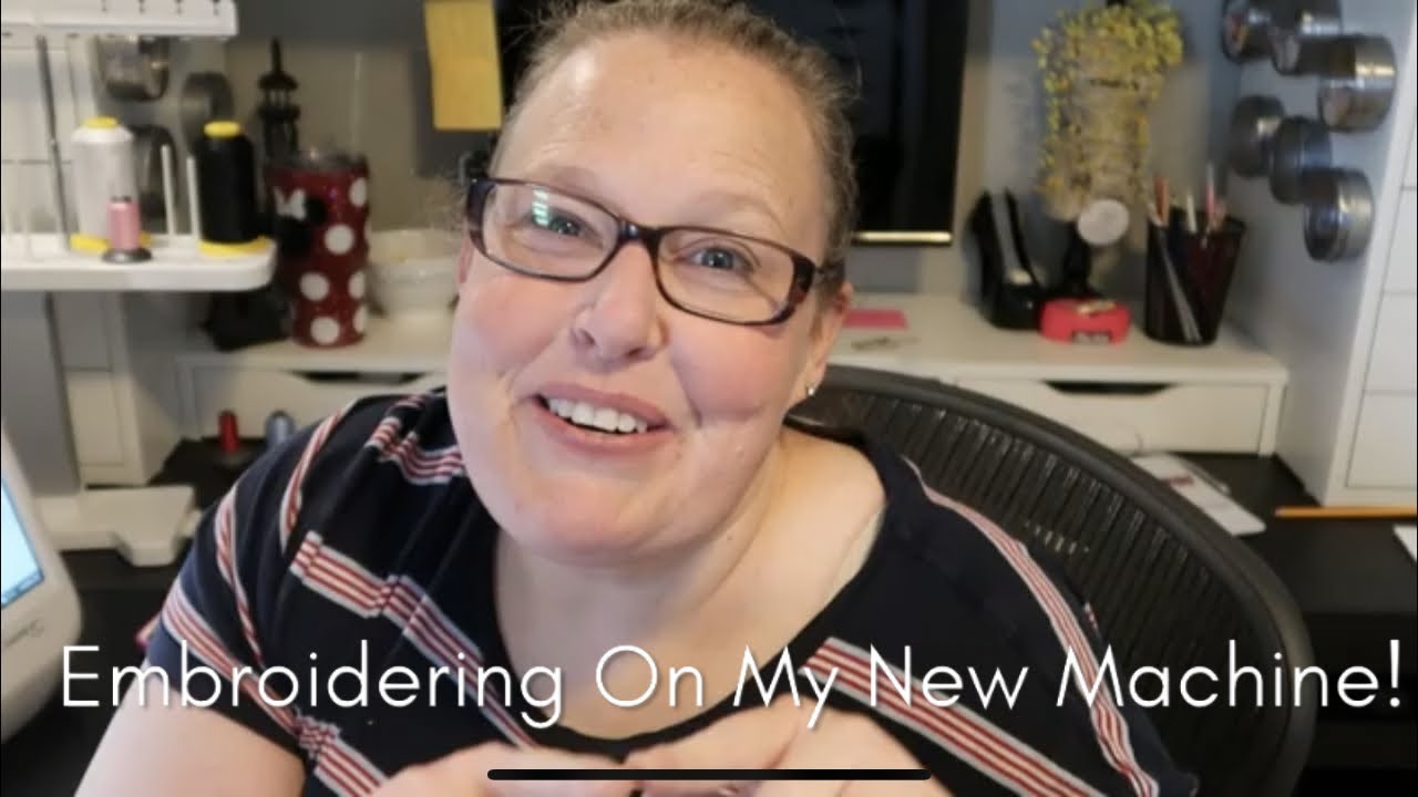 Etsy Embroidery Shop Vlog | Embroidering An Applique On My New Brother Innovis VE2300 Essence