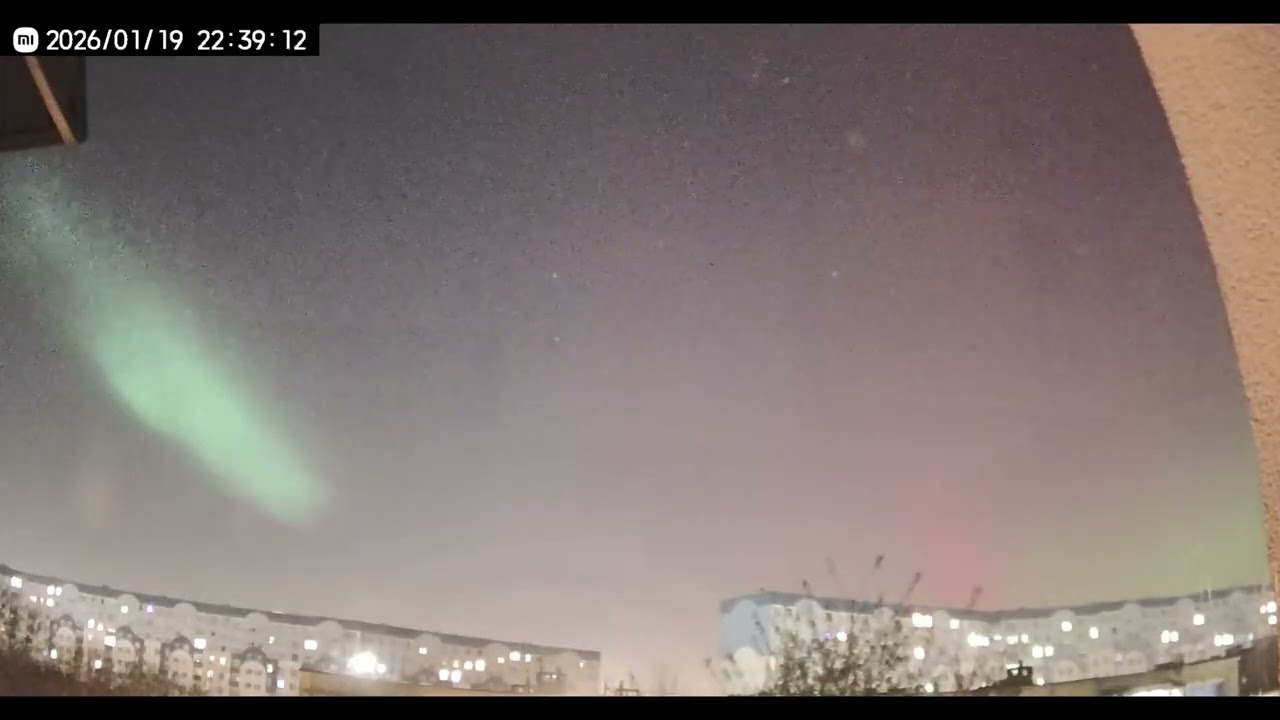 Zorza polarna nad Łodzią - 19.01.2026 r.