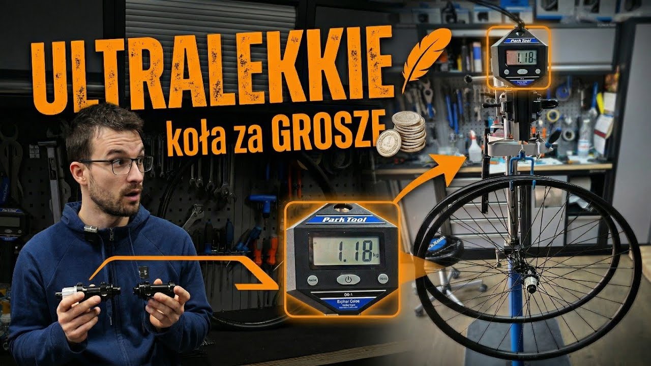 Złożyłem ULTRALEKKIE koła za GROSZE! (Piasty GOLDIX R180)