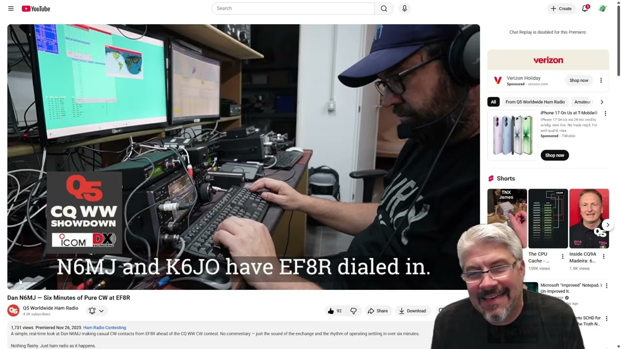High Speed ​​CW, CQ WW CW Contest и N6MJ, который просто рвёт всё на куски