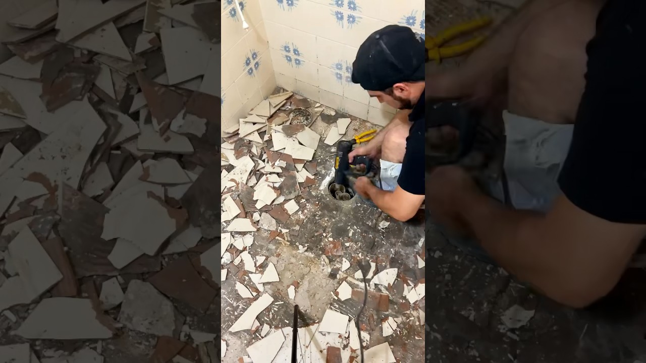 Trocando o piso do banheiro parte 2