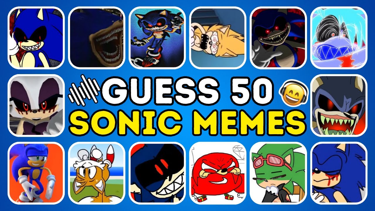 Guess 50 Sonic Memes and Dance by Voice and Emoji (INSANE) Sonic Exe, Shadow Exe, Sonic 3 Movie Quiz