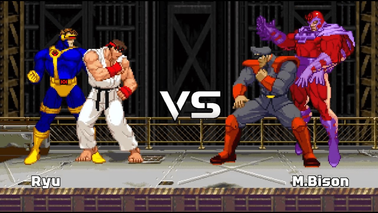 Ryu & Cyclops VS M.Bison & Magneto - 2 VS 2 TAG TEAM REQUEST MATCH