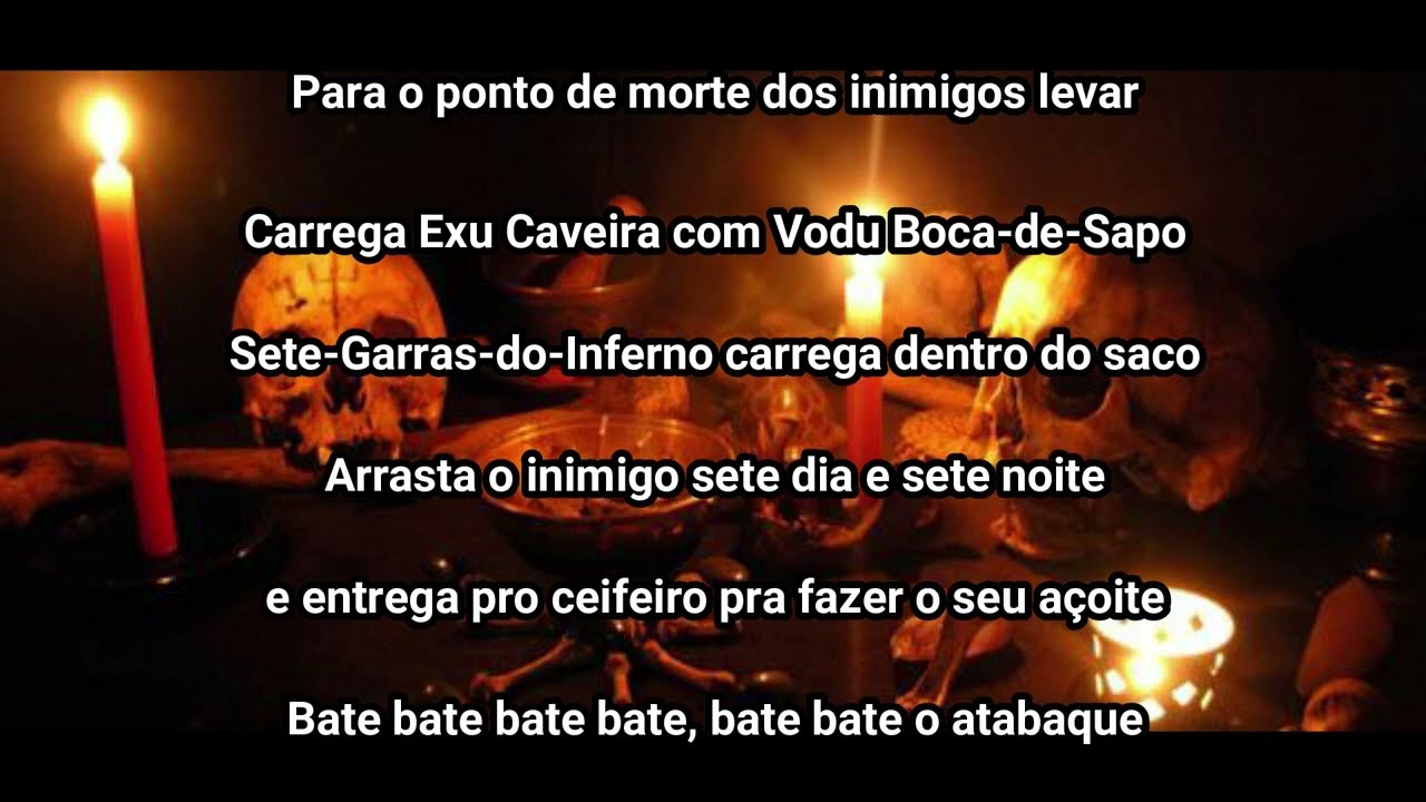 #4 💀 PONTO DE LOUVAÇÃO CON LETRAS   ✅🎵💀 - KIMBANDA