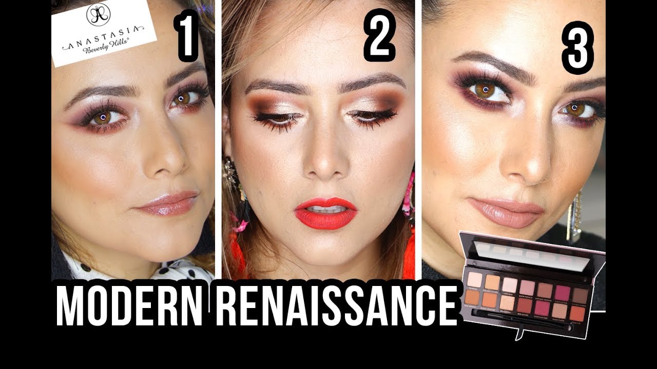 3 look con Modern Renaissance Eye Shadow Palette ABH
