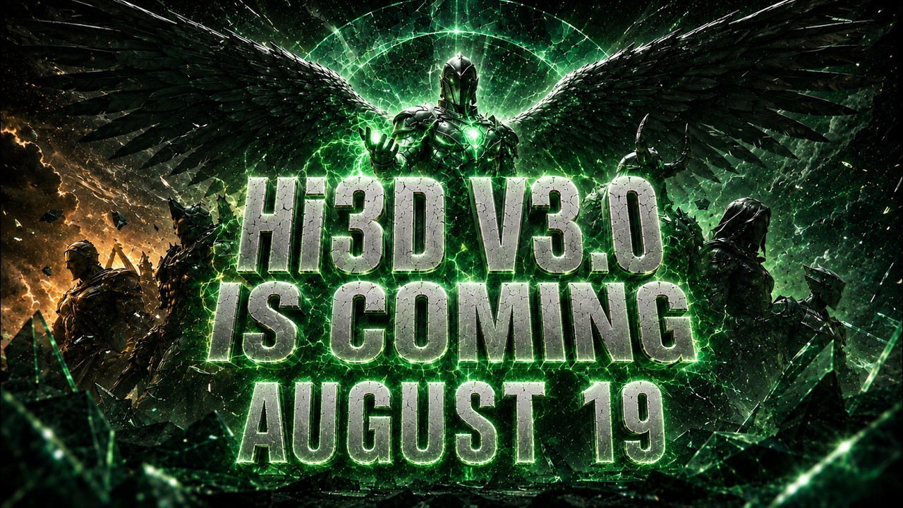 AUGUST 19🌟72 HOURS OF FREE ACCESS TO Hi3D V3.0 #Hi3dv3 #Hi3d #3dmodeling #3dart #3dprinting