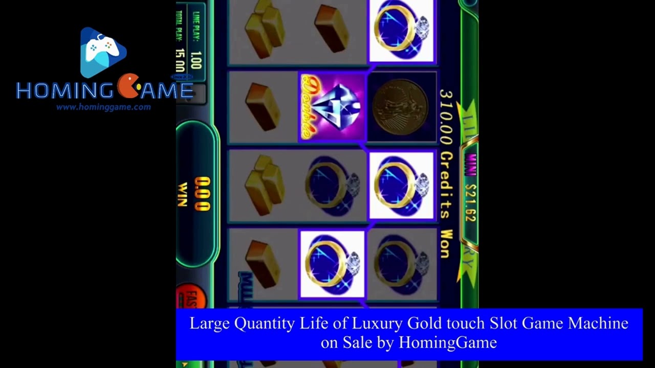 Large Quantity POG LIFE OF LUXURY  Gold Touch Slot Game Machine For Sale By HomingGame