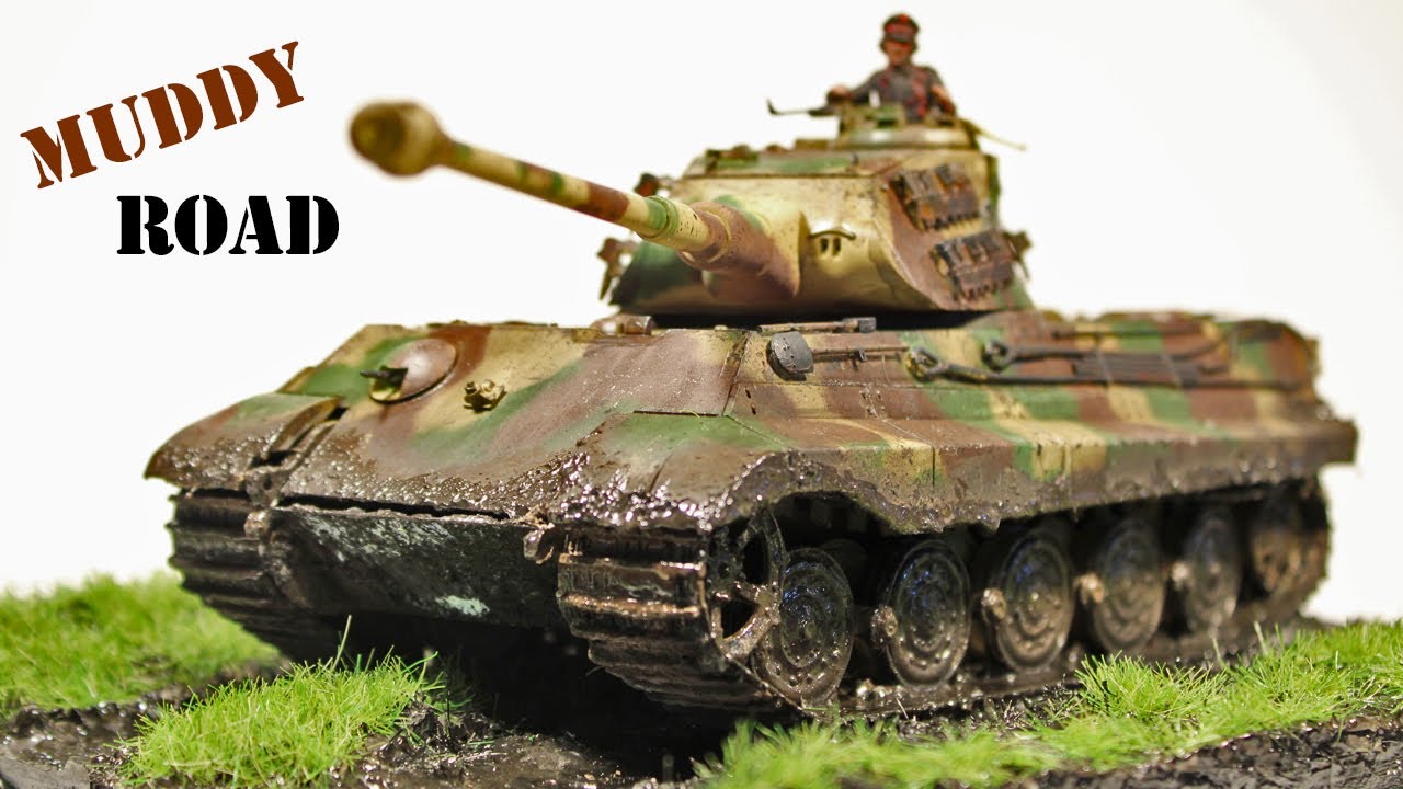 Making a muddy road diorama - Normandy 1944