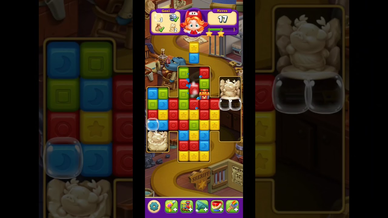 TOY BLAST GAMEPLAY LEVEL 4500 SUPER HARD  with Milestone Spin 👍✅️ #toyblast  #games #gameplay