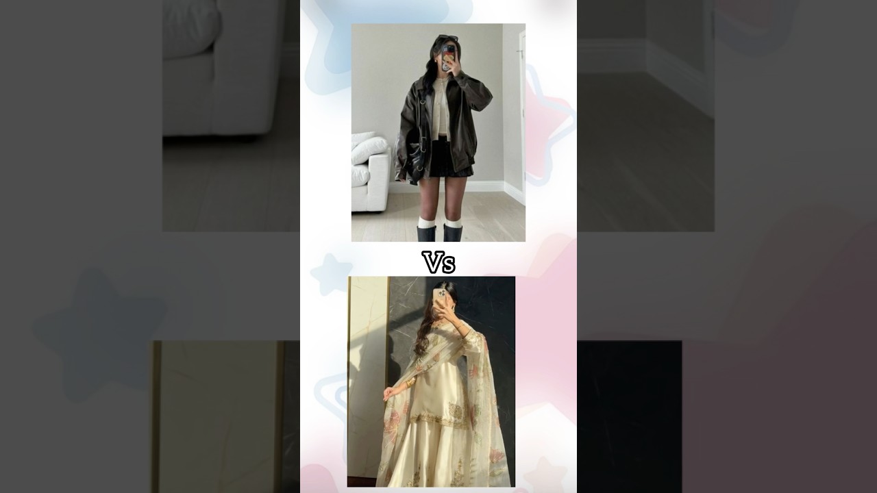 Modern vs Desi #fashion #chooseonering #aestheticfashion #gift #choose #aesthetic