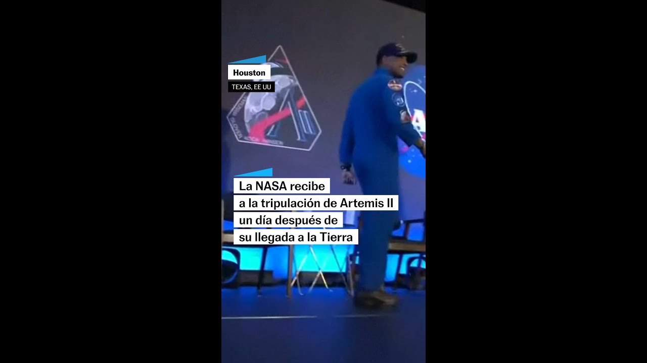 La NASA recibe a la tripulaci&oacute;n de Artemis II tras su llegada a la Tierra #shorts