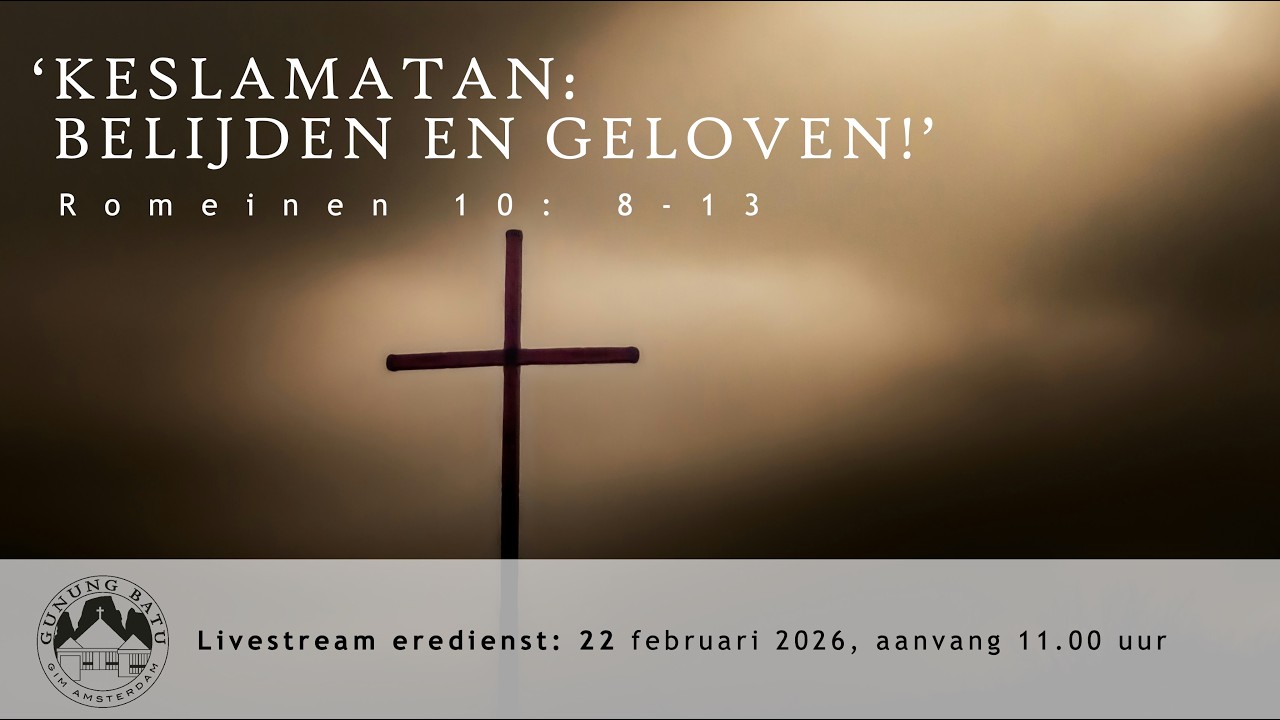 Livestream Eredienst 22 februari 2026, 11:00 uur