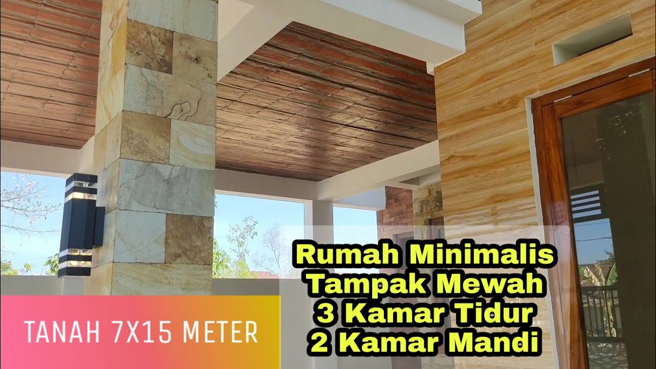 Rumah Mewah Minimalis 7x15 Meter, 3 Kamar Tidur, 2 Kamar Mandi. Rumah Idaman.