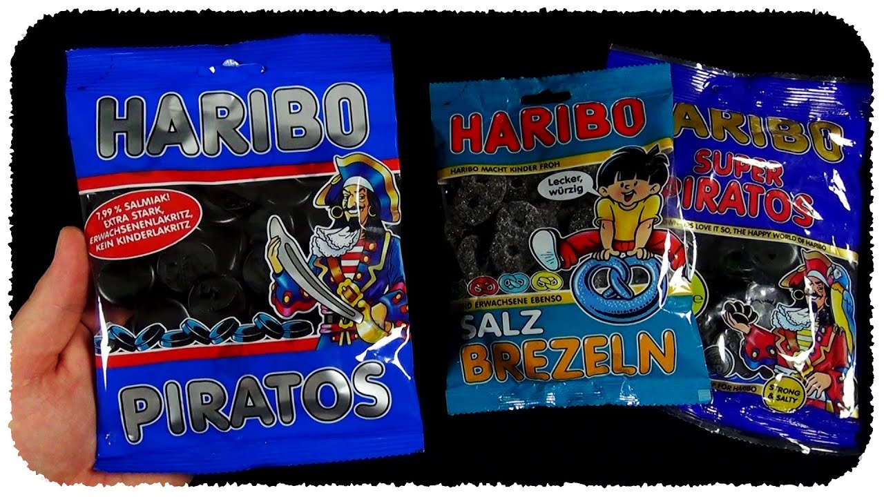 3x HARIBO Lakritz (Salty Licorice / Liquorice)