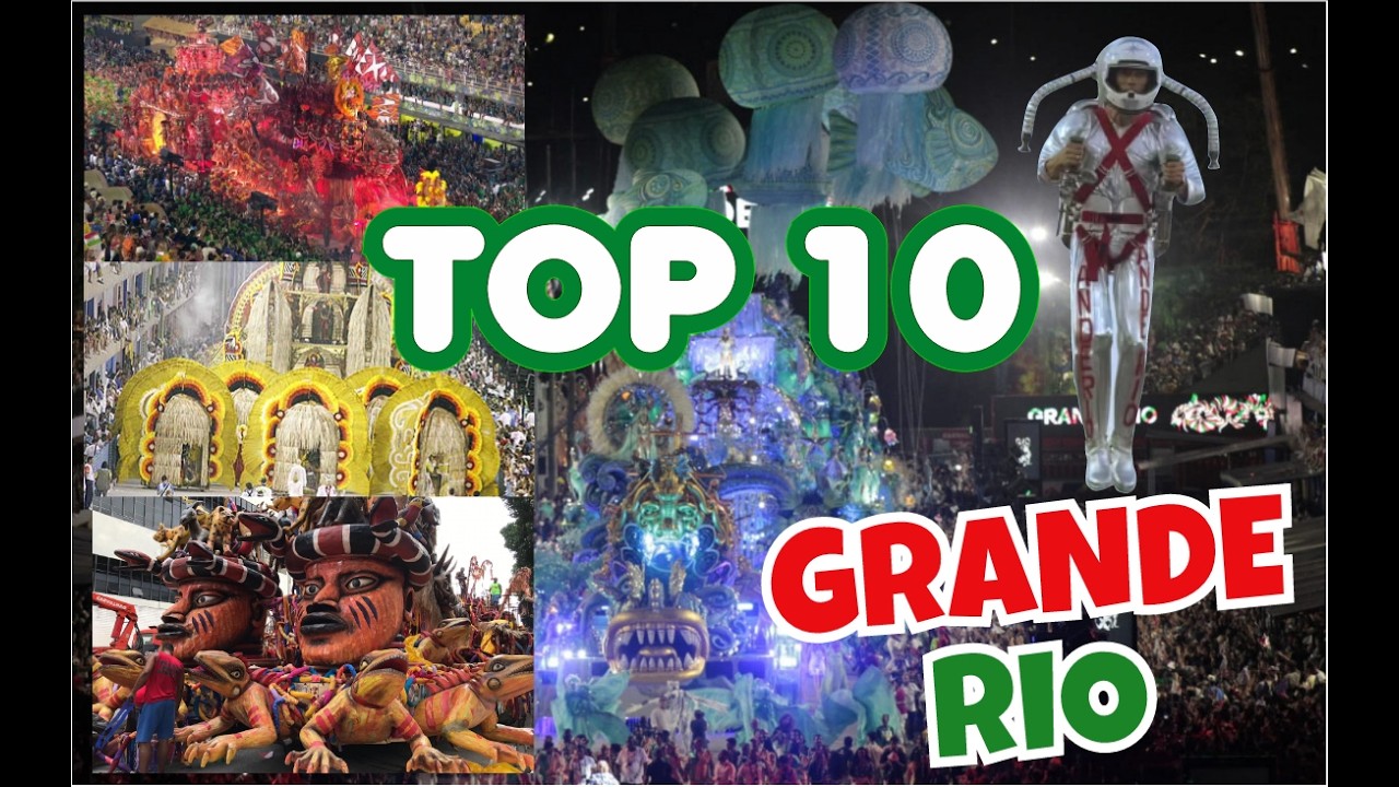 TOP 10 DESFILES DA GRANDE RIO #carnaval #granderio #carnaval2026
