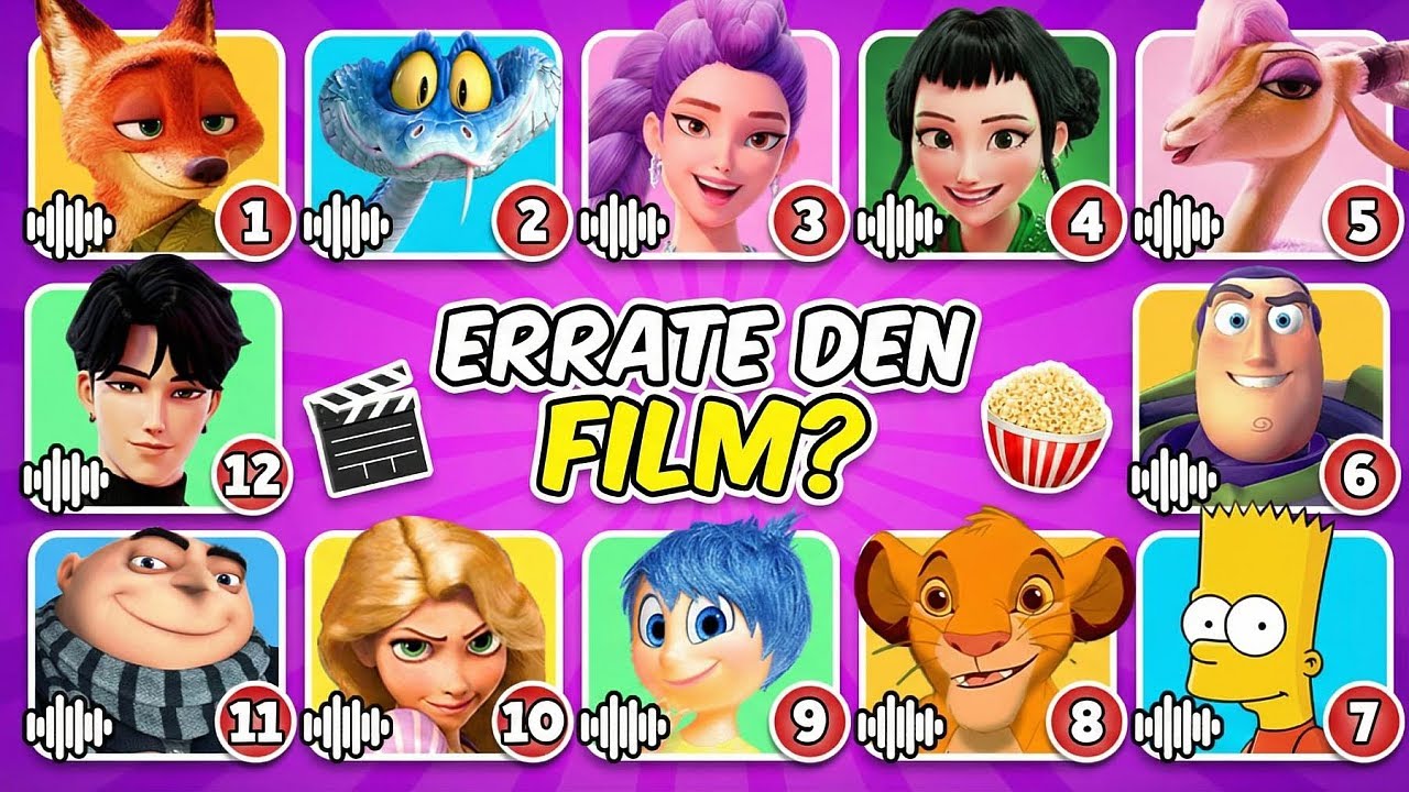 Errate den FILM anhand des Songs & der Emojis 😄🎵 Zoomania 2 🩷 KPop Demon Hunters 💜