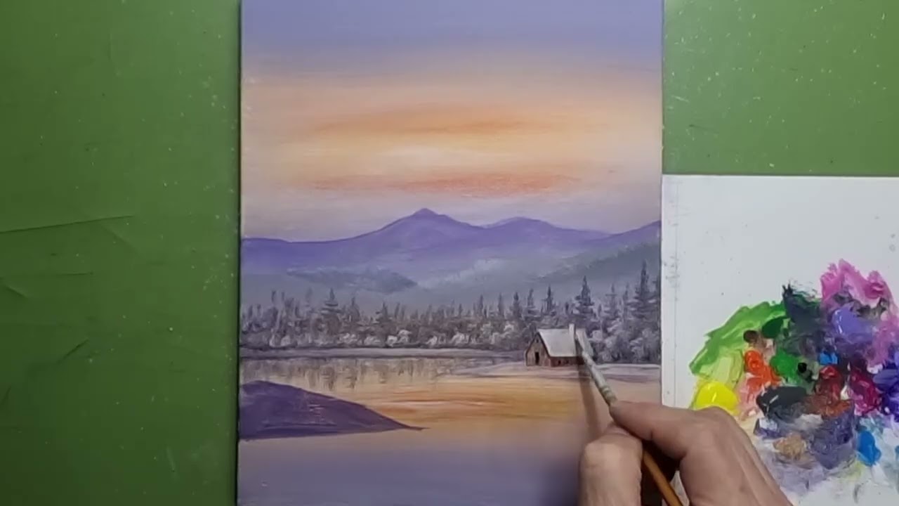 #아름다운  풍경 그리기 | 아크릴페인팅 | 유화 | #Oil Painting | #풍경그림 Acrylic Painting [247]힐링영상취미미술 