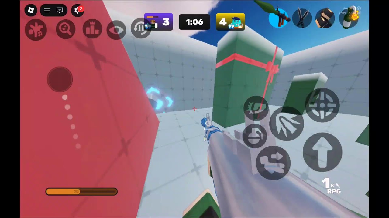 playing roblox rivals