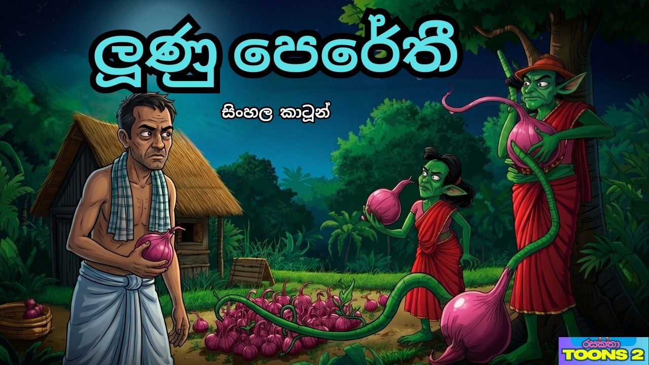 ලූණු කන්න ආපු පෙරේතියට වුණු දේ  | Sinhala Cartoon | රසකතා Toons 2